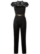 Alice+olivia Rosalia Jumpsuit, Women's, Size: 6, Black, Spandex/elastane/viscose/polyester