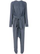 Stella Mccartney Michiella Tie Print Jumpsuit - Blue