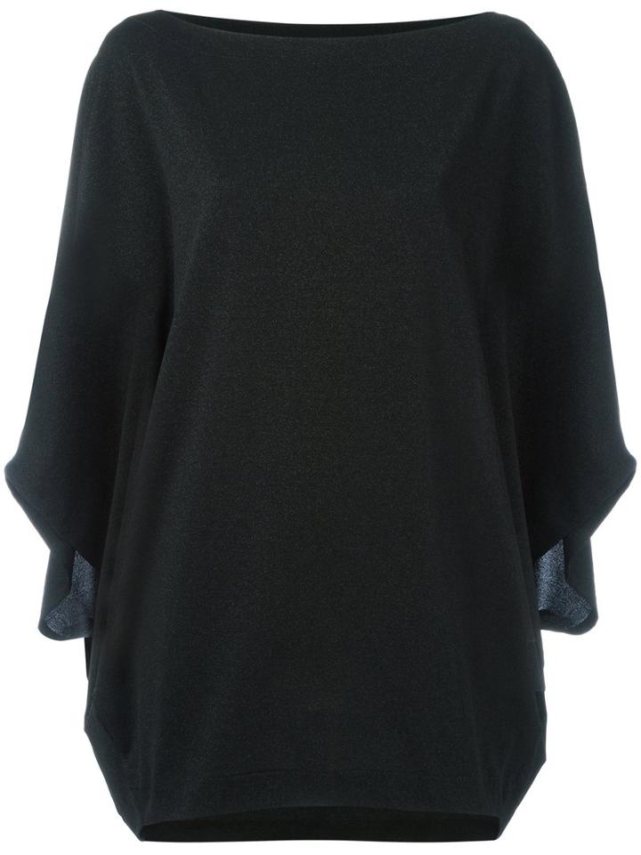 I'm Isola Marras Oversized Top, Women's, Size: Xl, Black, Viscose/polyester/polyimide/spandex/elastane