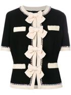 Gucci Bow-embellished Jacket - Black