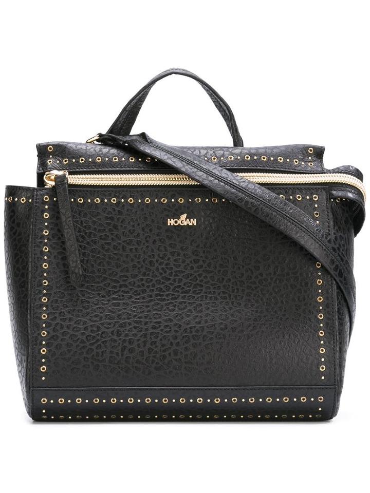 Hogan Zipped Tote, Women's, Black