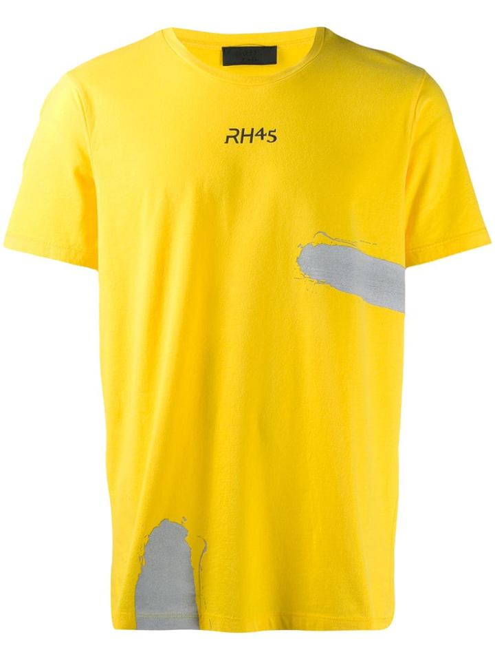 Rh45 Printed Logo T-shirt - Yellow