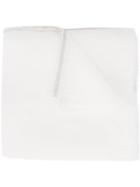 Brunello Cucinelli Frayed Trim Scarf, Women's, Nude/neutrals, Linen/flax