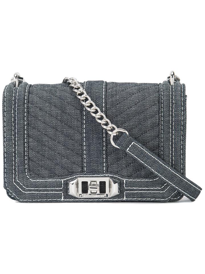 Rebecca Minkoff Quilted Denim Bag, Women's, Blue, Cotton/leather