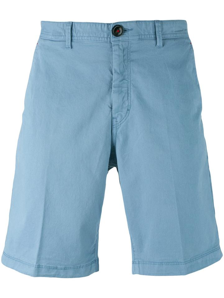 Michael Kors - Chino Shorts - Men - Cotton/spandex/elastane - 31, Blue, Cotton/spandex/elastane