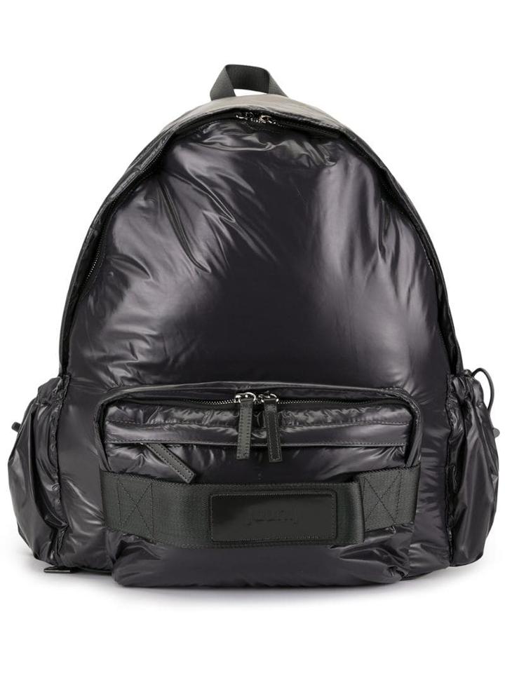 Juun.j Padded Drawstring Backpack - Grey