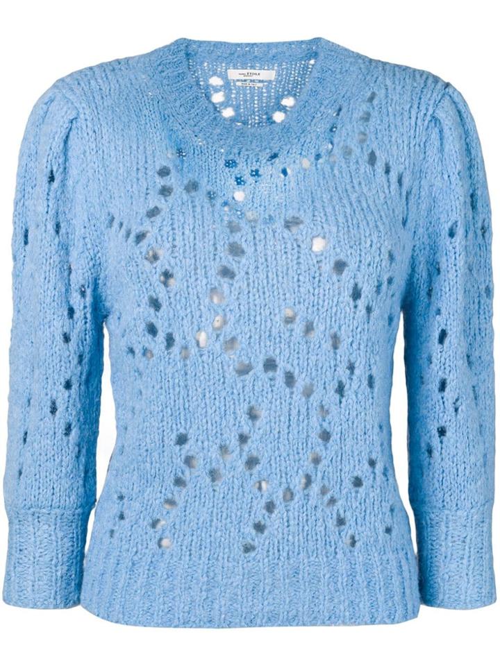 Isabel Marant Étoile Perforated Jumper - Blue