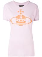Vivienne Westwood Red Label - Cross Stitch Logo T-shirt - Women - Cotton - M, Pink/purple, Cotton