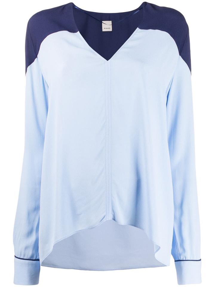 Pinko Contrast Colour Blouse - Blue