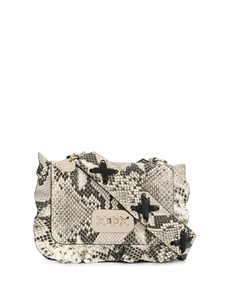 Red Valentino Snakeskin Effect Cross Body Bag - Neutrals