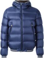 Moncler 'jeanbart' Padded Jacket, Men's, Size: Iv, Blue, Polyamide/feather Down