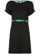 Emilio Pucci Printed Strap Dress, Women's, Size: 44, Black, Viscose/silk/spandex/elastane