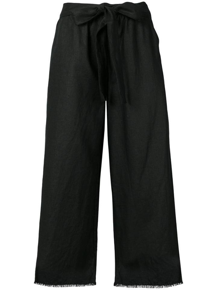 Gold Hawk Wide-leg Trousers - Black