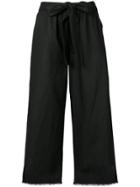 Gold Hawk Wide-leg Trousers - Black