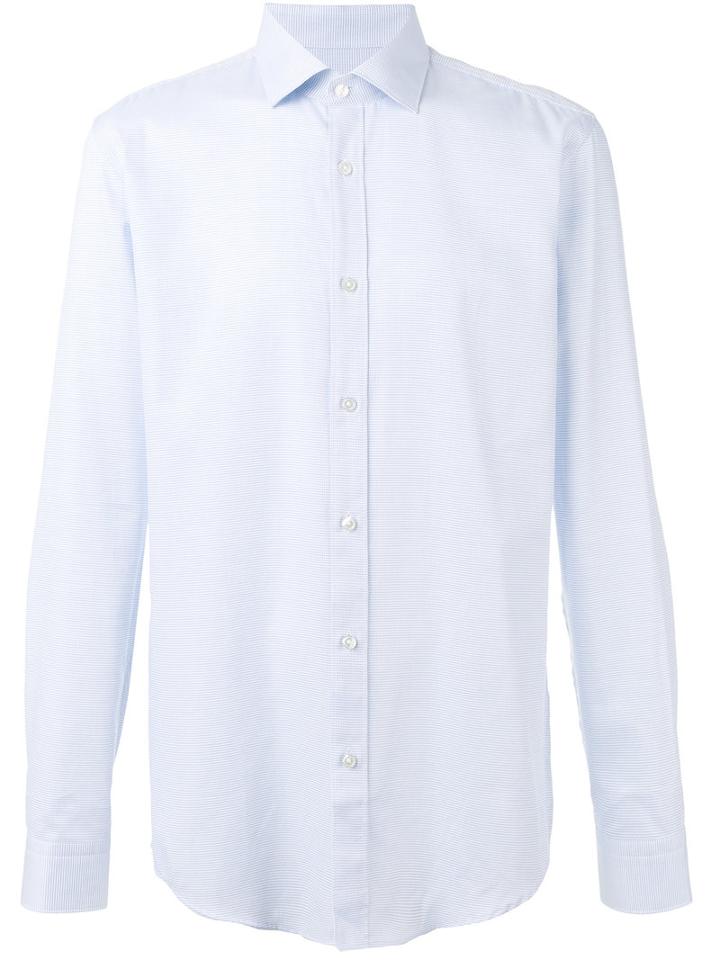 Boss Hugo Boss Checked Shirt, Men's, Size: 42, Blue, Cotton