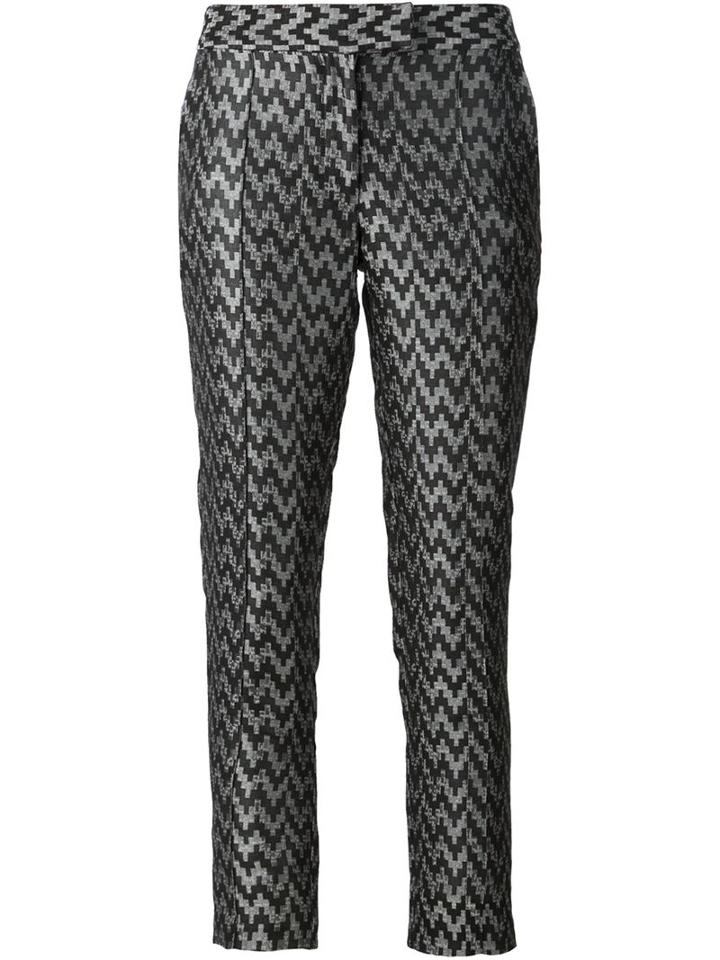 Strateas Carlucci Digital Zig Zag Print Trousers