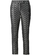 Strateas Carlucci Digital Zig Zag Print Trousers