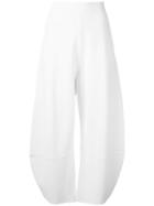 Stella Mccartney - Slashes Trousers - Women - Polyester/viscose - 44, Women's, White, Polyester/viscose