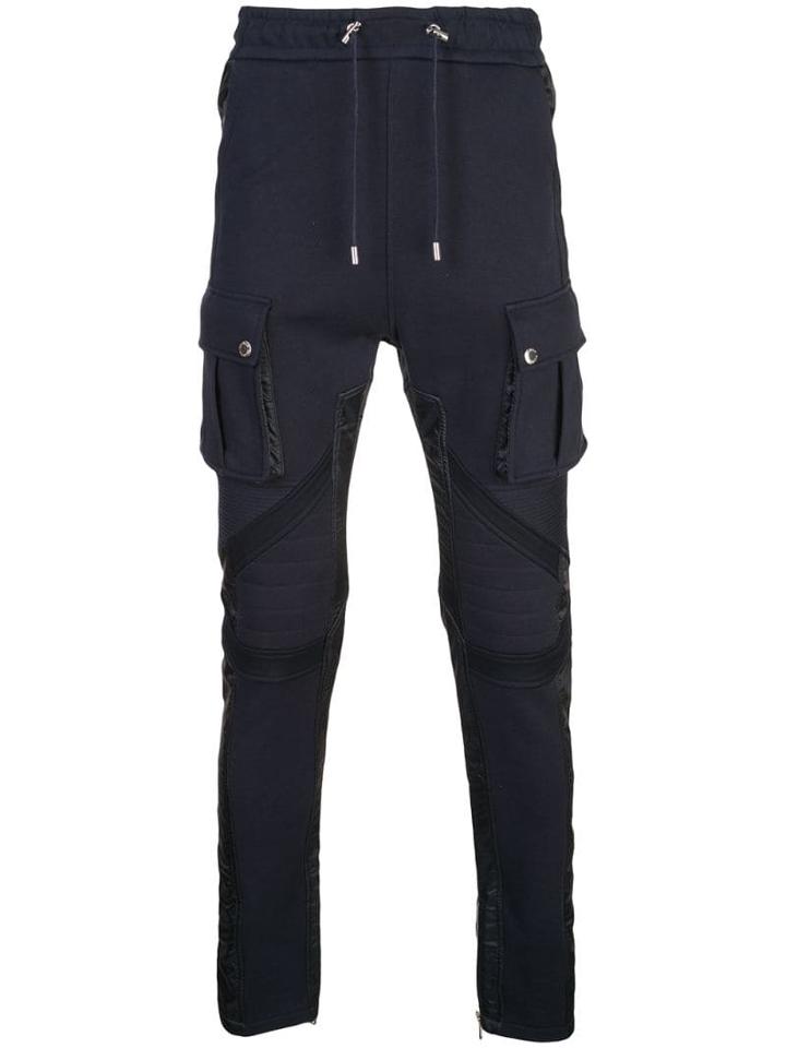 Balmain Drawstring Track Pants - Blue
