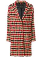 Paltò Checked Single Breasted Coat - Multicolour