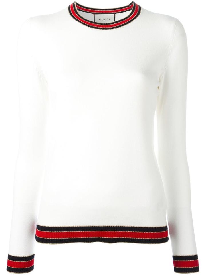 Gucci Web Trim Jumper - Neutrals