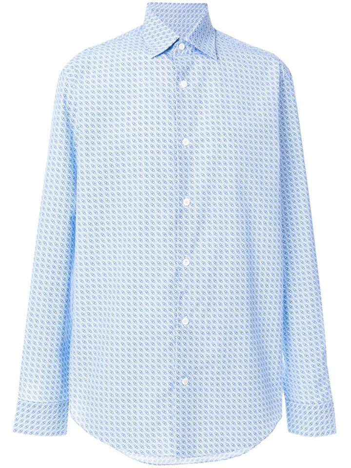 Salvatore Ferragamo Double Gancino Shirt - Blue
