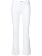 Frame Denim 'le Crop' Boot-cut Jeans, Women's, Size: 28, White, Cotton/polyester/spandex/elastane