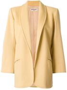 Yves Saint Laurent Pre-owned Open Front Coat - Yellow