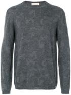 Etro - Stylized Printed Sweatshirt - Men - Wool - M, Grey, Wool