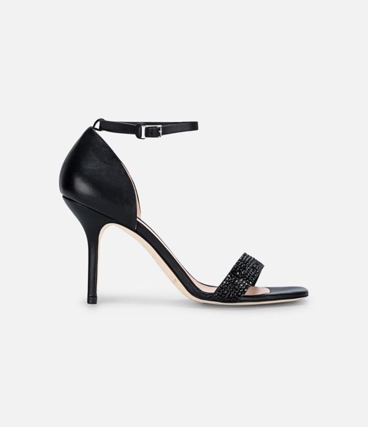 Christopher Kane Swarovski Crystal Ankle Strap Sandals