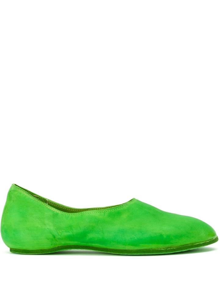 Guidi Classic Slip-on Ballerinas - Green