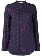 Marie Marot Diana Heart Embroidered Shirt - Blue