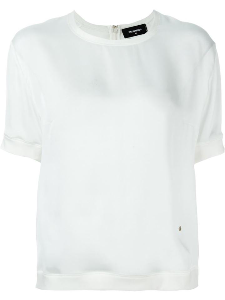 Dsquared2 Holly Top, Women's, Size: 42, White, Silk