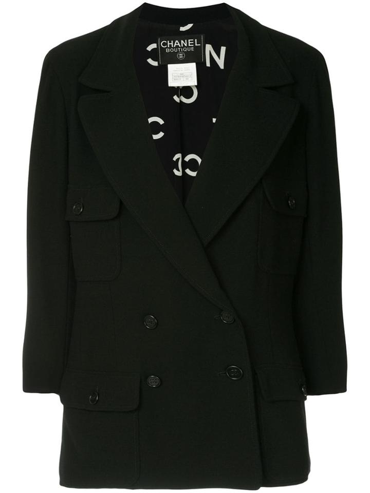 Chanel Vintage Double-breasted Jacket - Black