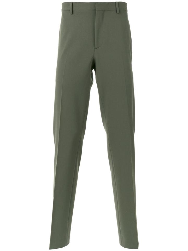 Joseph Tailored Trousers, Men's, Size: 48, Green, Polyester/wool/spandex/elastane/cotton