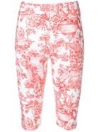 Melampo Floral Print Cycling Shorts - Red