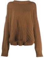 P.a.r.o.s.h. Oversized Knitted Jumper - Brown