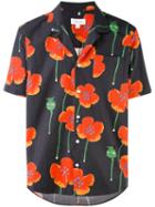 Soulland - Floral Print Shirt - Men - Cotton - L, Black, Cotton