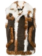 Dsquared2 Patchwork Gilet - Brown