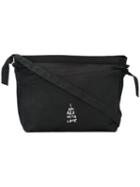 Ann Demeulemeester Embroidered Detail Shoulder Bag, Men's, Black, Cotton