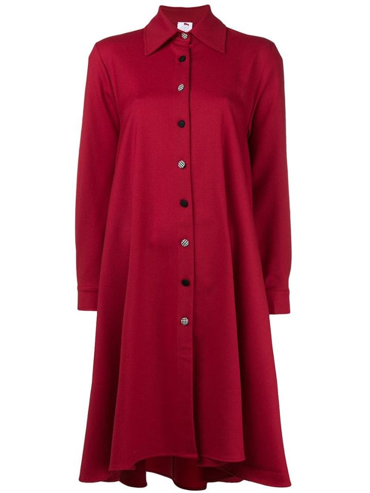 Ultràchic Swing Fit Shirt Dress - Red