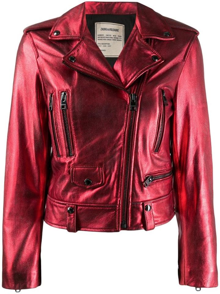Zadig & Voltaire Lenni Biker Jacket - Red