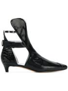 Givenchy Cut Out Ankle Boots - Black