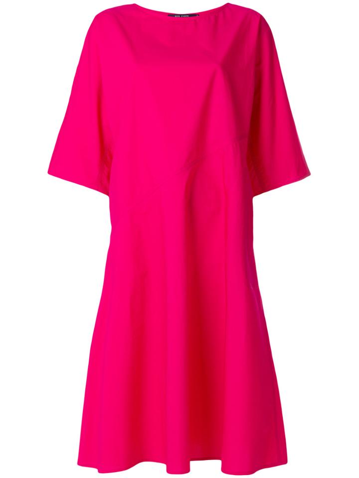 Sofie D'hoore Asymmetric Seam Shift Dress - Pink & Purple