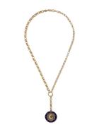 Foundrae 18kt Yellow Gold Crescent Wheel Belcher Diamond Medallion