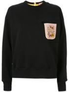 Nº21 Embellished Chest Pocket Sweatshirt - Black