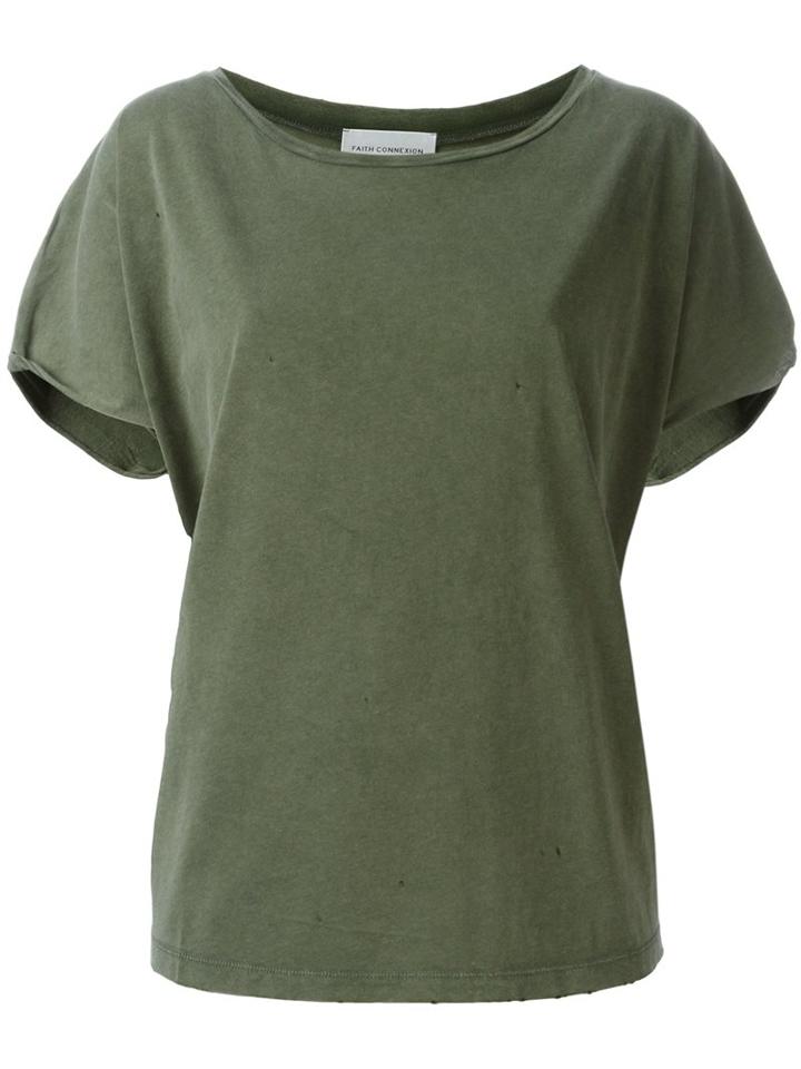Faith Connexion Shortsleeved T-shirt, Women's, Size: Medium, Green, Cotton