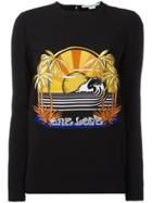 Stella Mccartney One Love Embroidered Stretch Sweatshirt - Black