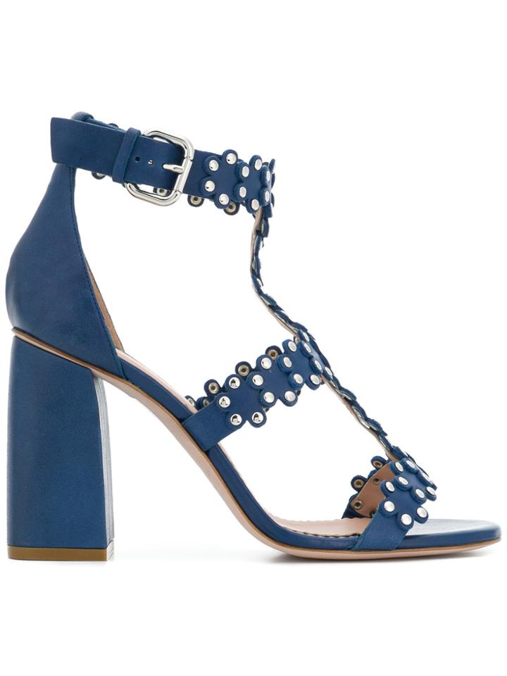 Red Valentino Flower Puzzle Sandals - Blue