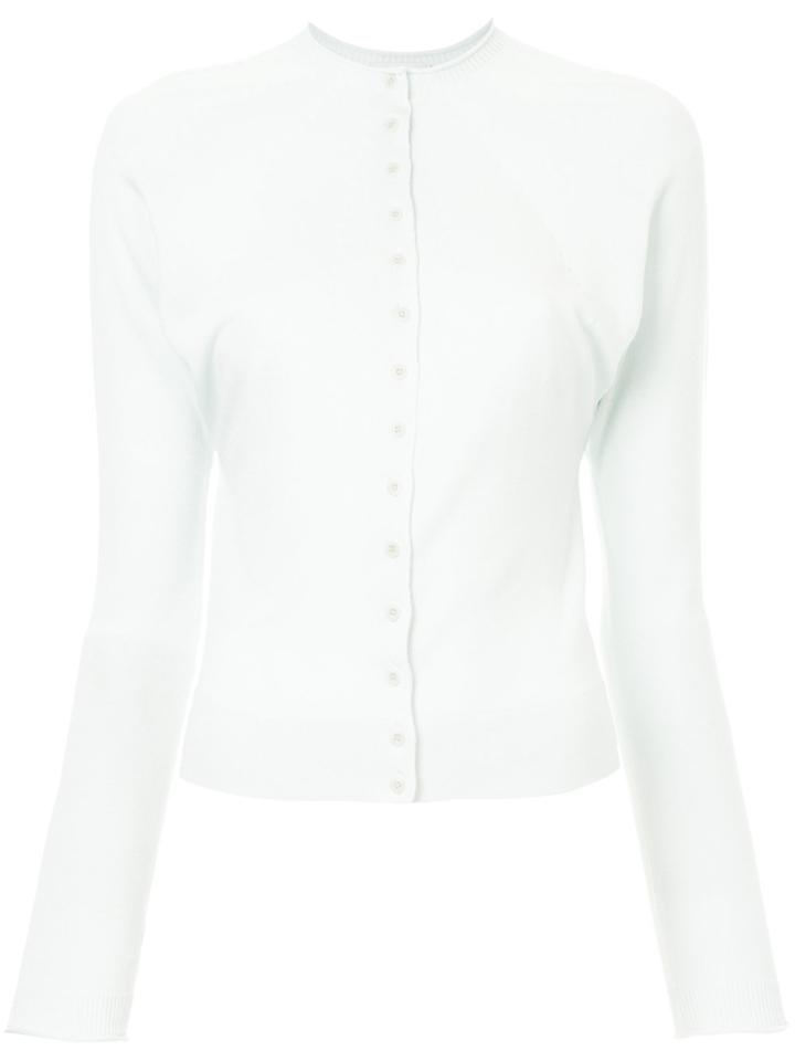 Lemaire Fitted Button Up Cardigan - Blue